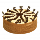 Biskuittorte "Tag und Nacht", 1,7 kg